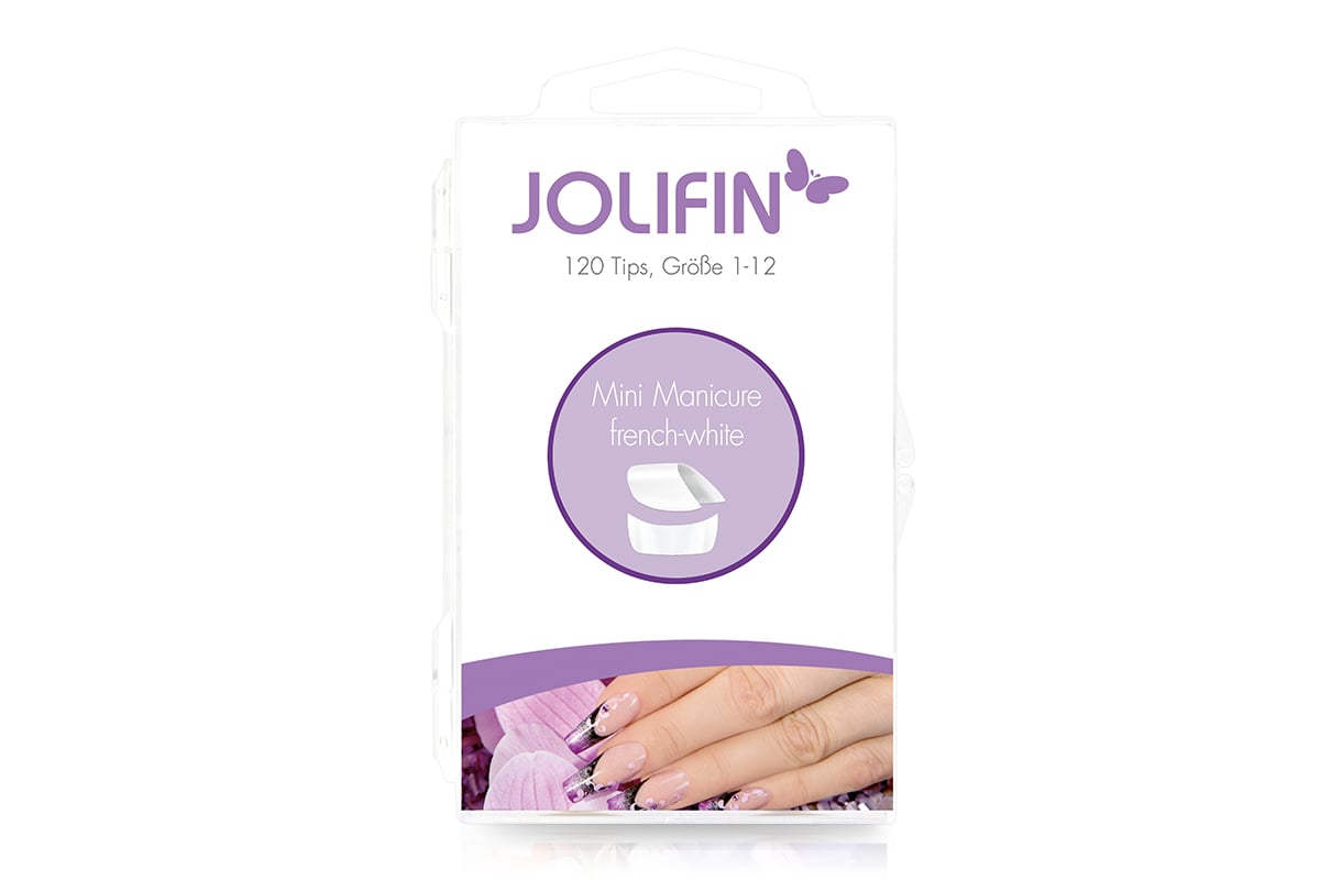 Jolifin 120er Tipbox mini manicure - french-white