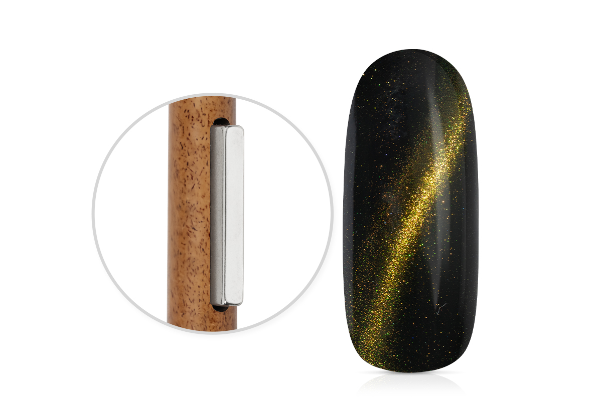 Jolifin Nature Brush - 2in1 Cat-Eye-Magnet & Oval Size 8