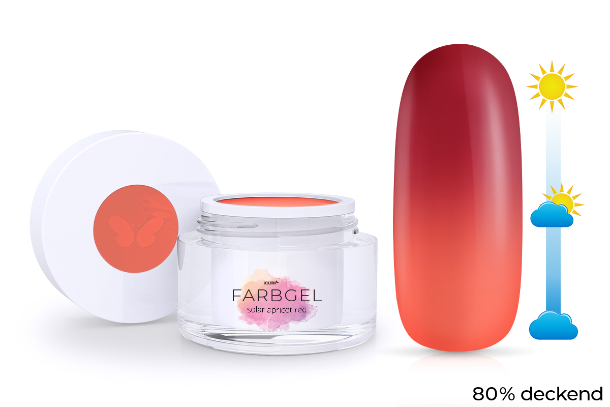 Jolifin Solar Farbgel apricot red 5ml