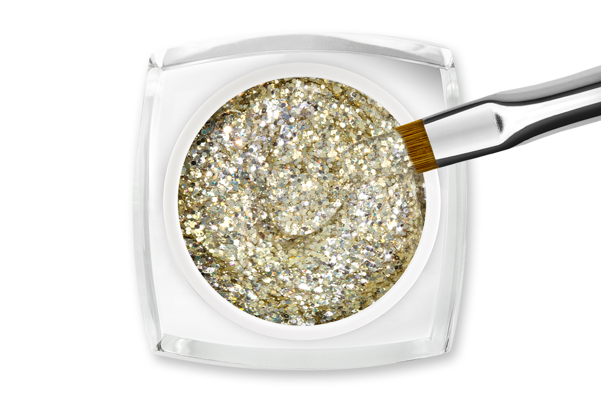 Jolifin LAVENI Colour Gel - prosecco Glitter 5ml