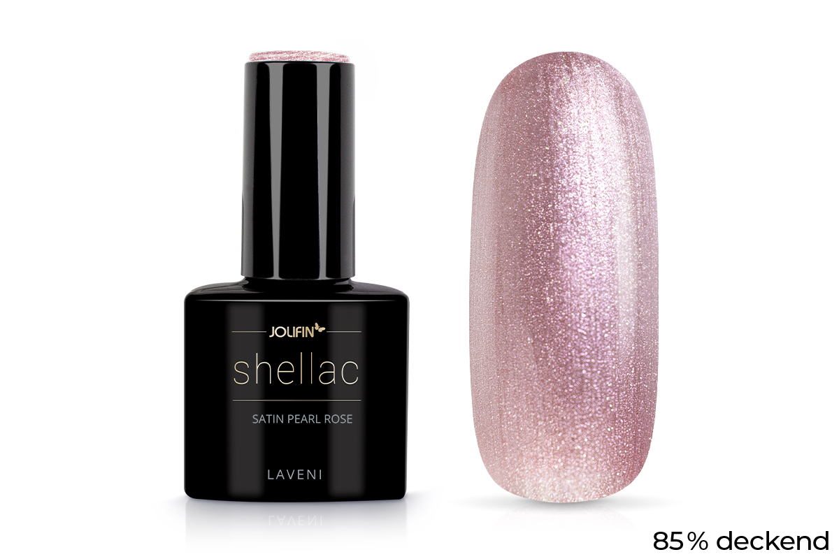 Jolifin LAVENI Shellac - satin pearl rose 10ml