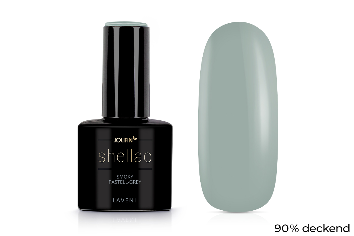 Jolifin LAVENI Shellac - smoky pastell-grey 10ml