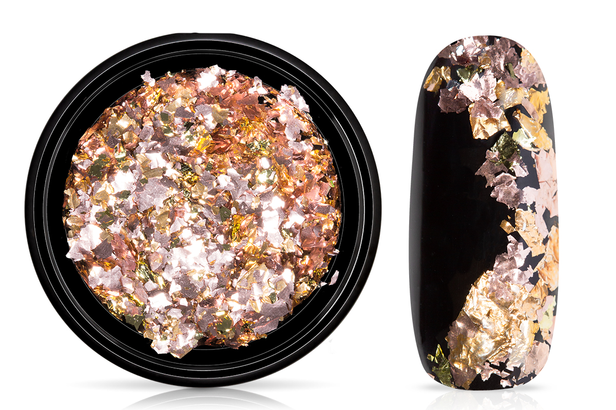 Jolifin Soft Foil Flakes - gold-rose