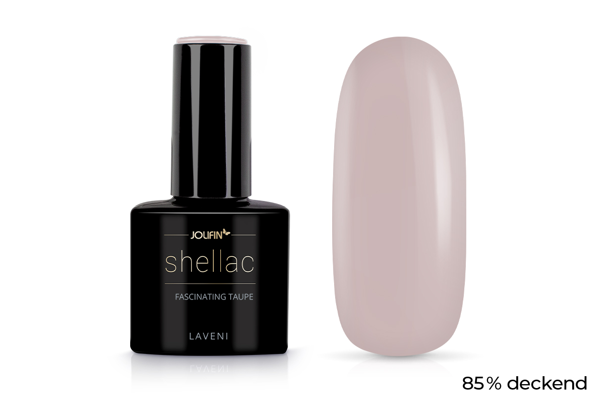 Jolifin LAVENI Shellac - fascinating taupe 10ml