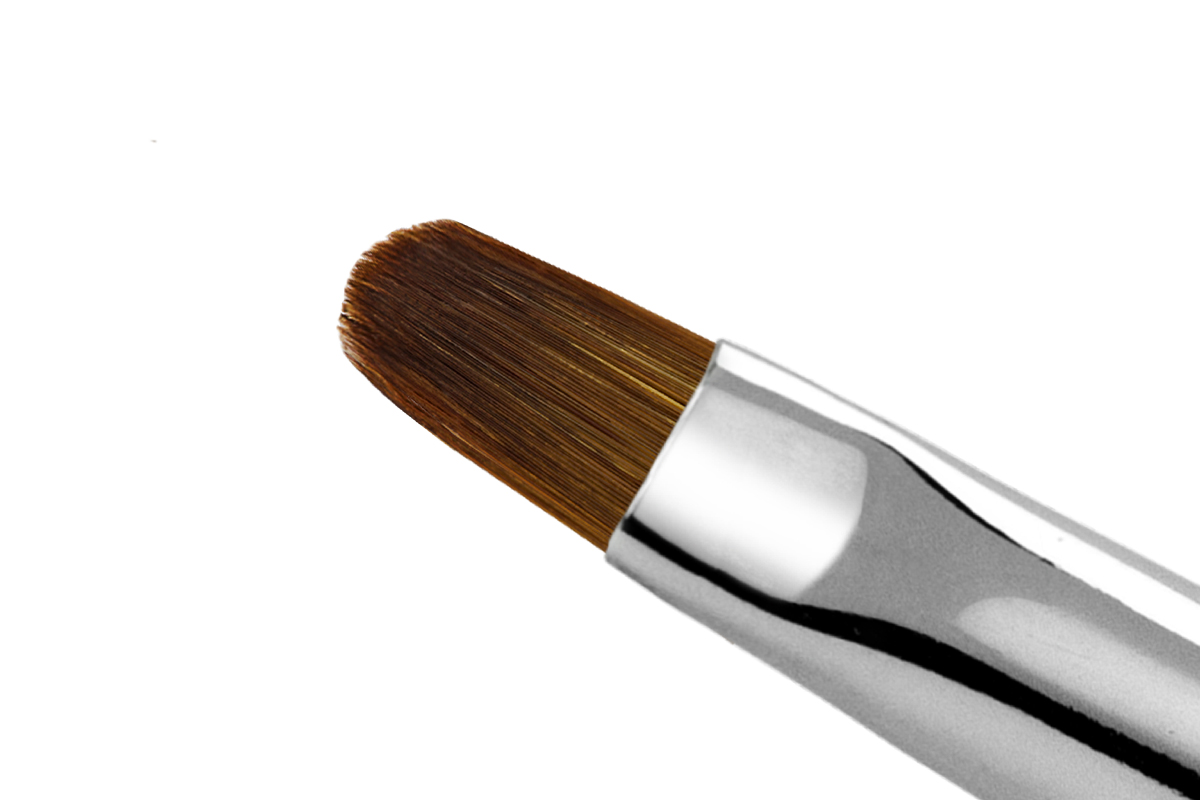Jolifin Chrome Gel Brush - oval size 6
