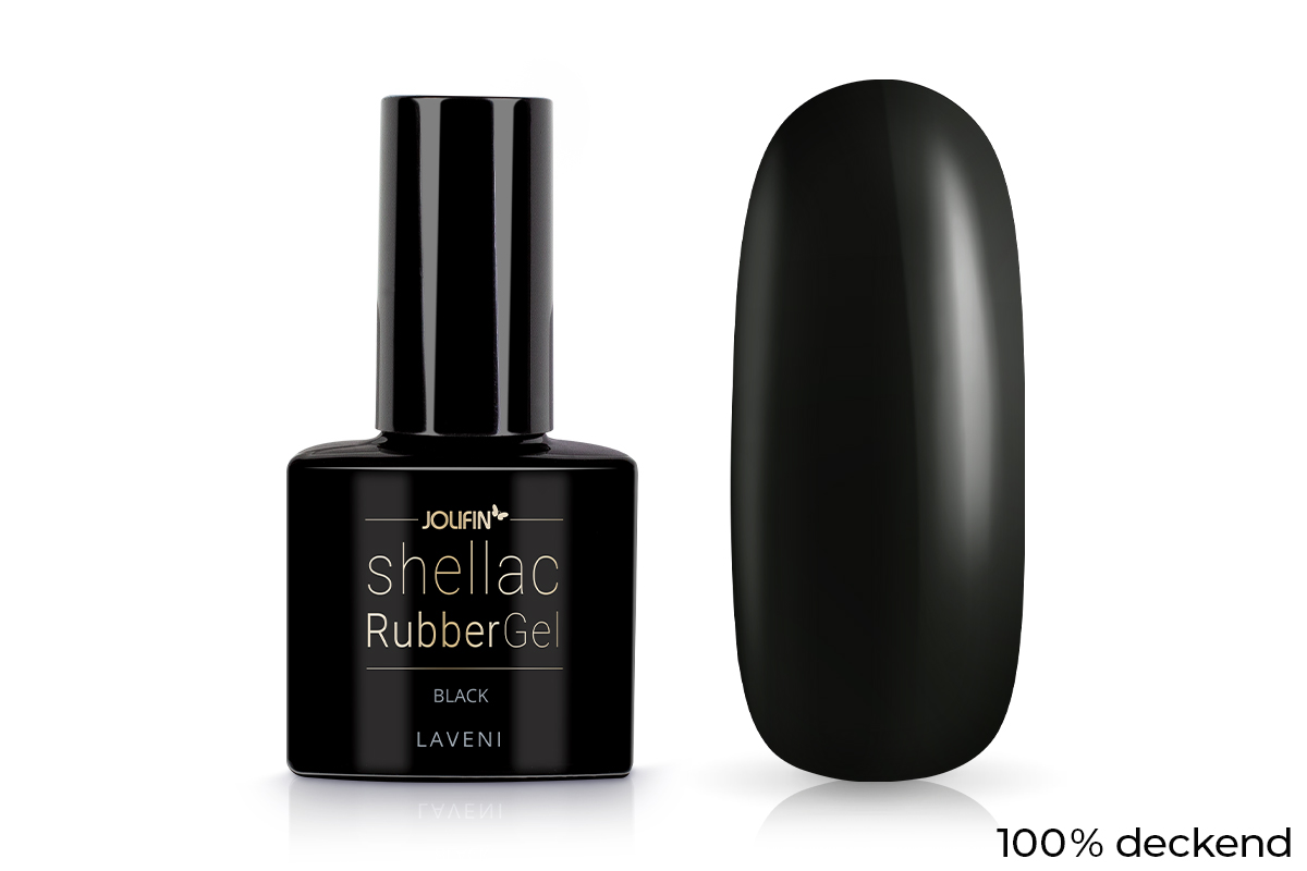 Jolifin LAVENI Shellac RubberBase - black 10ml