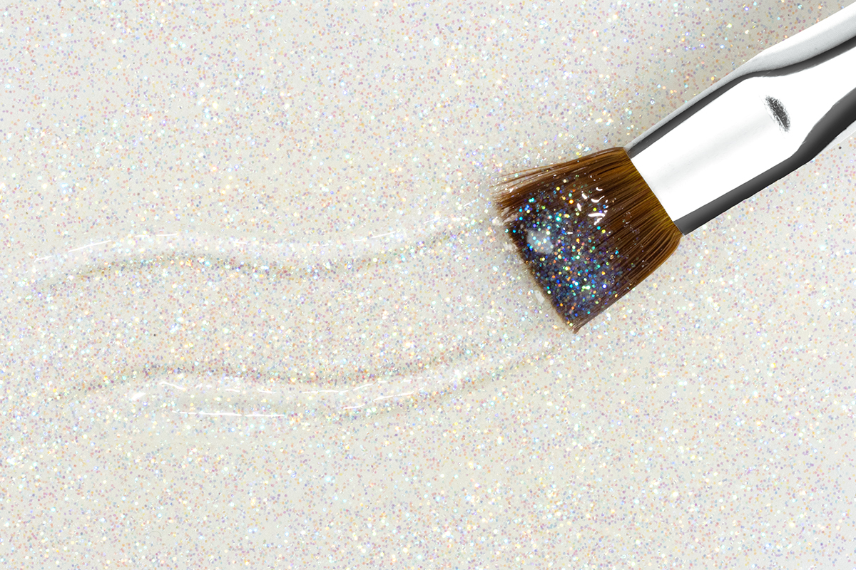 Jolifin Farbgel white rainbow Glitter 5ml