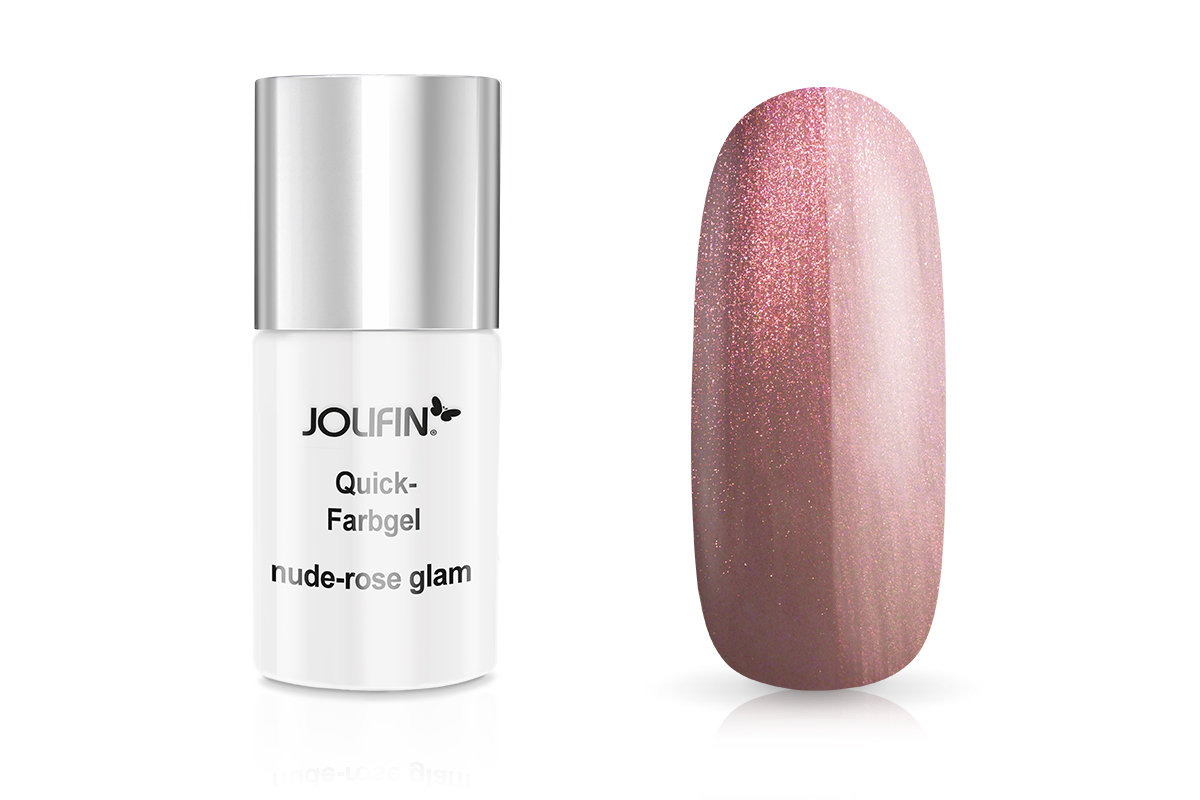 Jolifin Carbon Quick-Farbgel - nude-rose glam 11ml