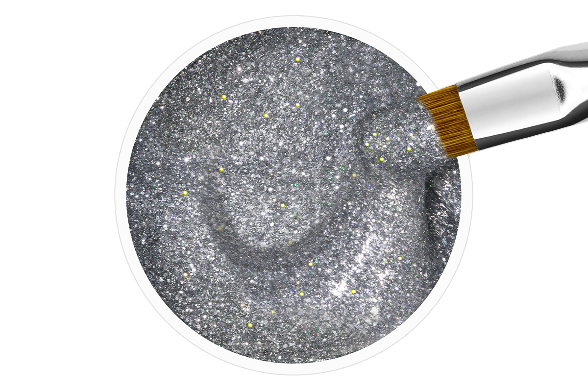 Jolifin Farbgel Nightshine grey stone Glimmer 5ml