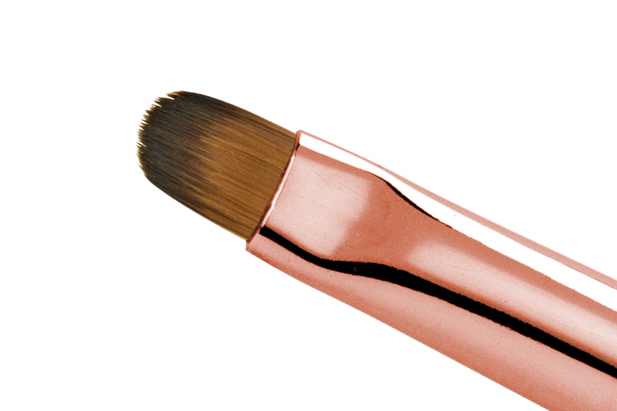 Jolifin Gemstone Gel-Pinsel Rosé - oval Gr. 4
