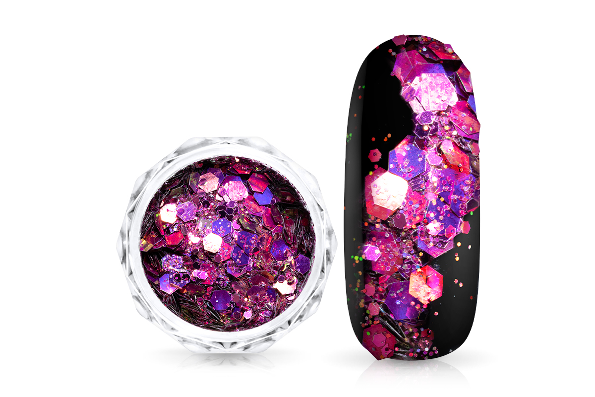 Jolifin Supernova Glitter - magenta rose