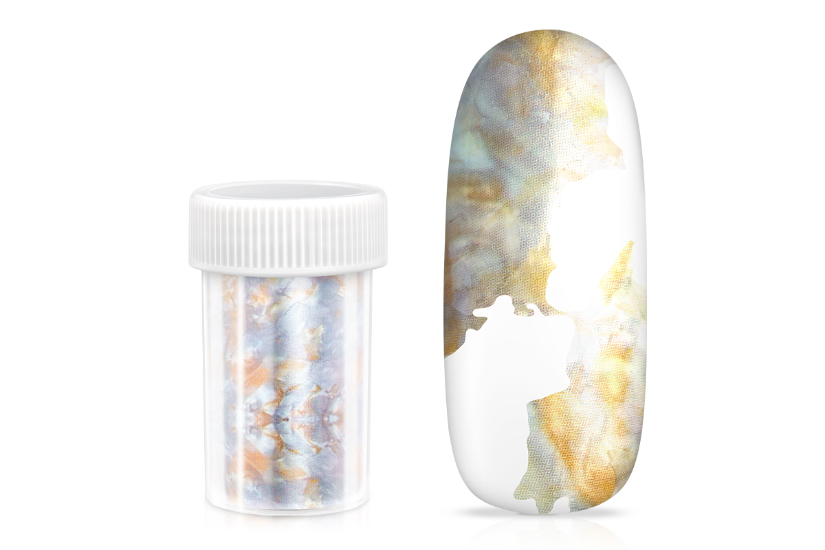 Jolifin Transfer Nagelfolie XL - nude marble