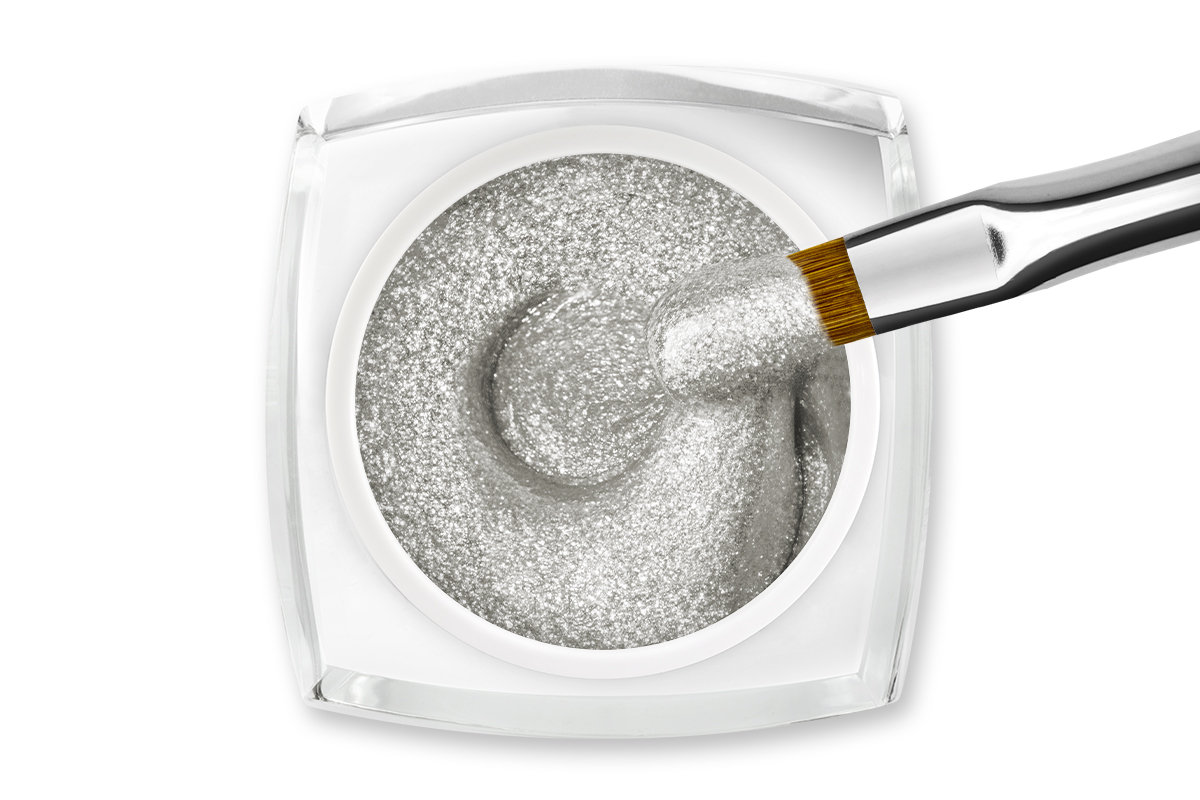 Jolifin LAVENI Farbgel - sparkle silver 5ml