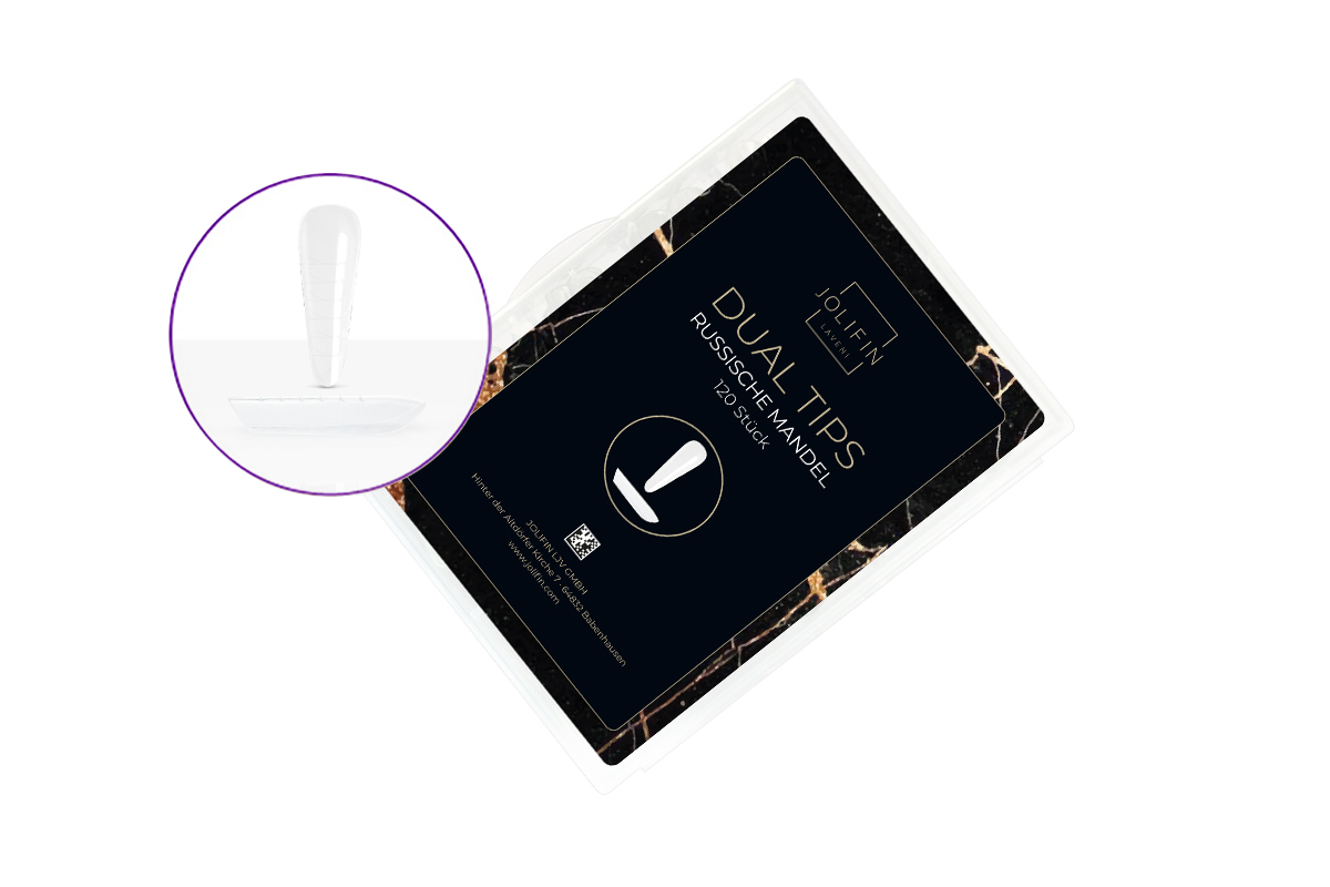 Jolifin LAVENI 120 tip box dual system - Russian almond