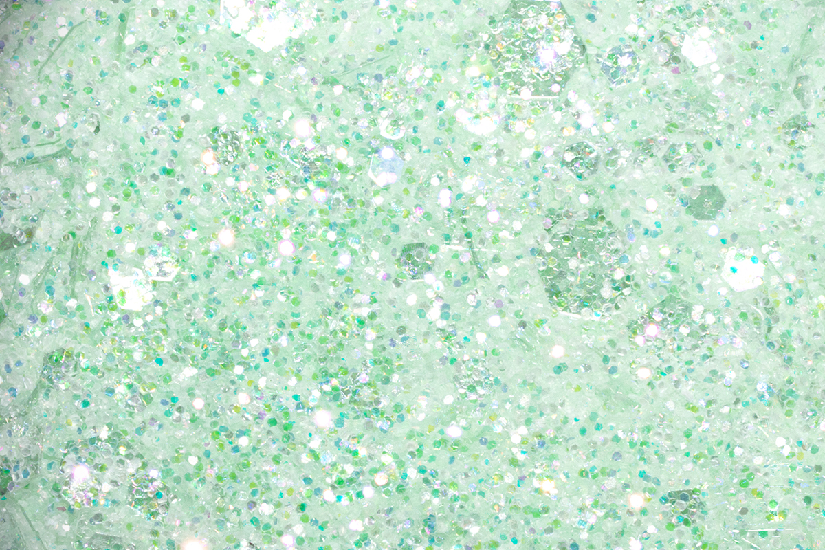 Jolifin LAVENI Crystal Glitter - dreamy pastell-mint
