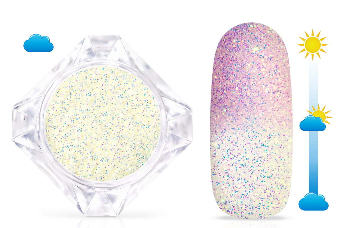 Jolifin LAVENI Solar Glitterpuder - yellow-rose