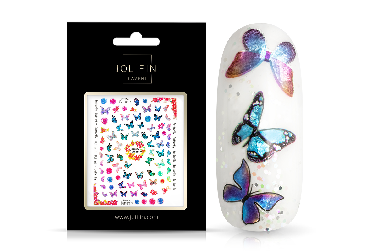 Jolifin LAVENI XL Sticker - Butterfly Hologramm Nr. 5