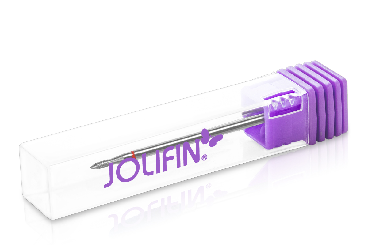 Jolifin Diamant Manikür-Bit - mini Birne fein