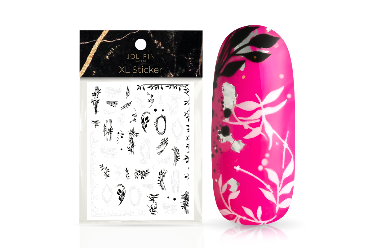 Jolifin LAVENI XL Sticker - black & white No. 12
