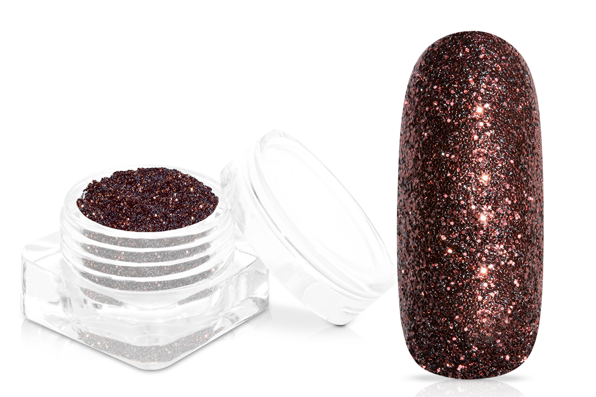 Jolifin Glitterpuder - dark brown