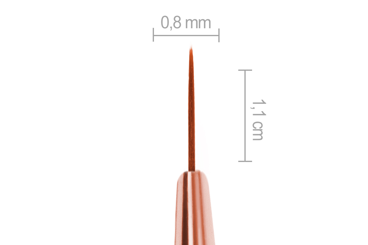 Jolifin Gemstone Gel-Pinsel Rosé - Fineliner long