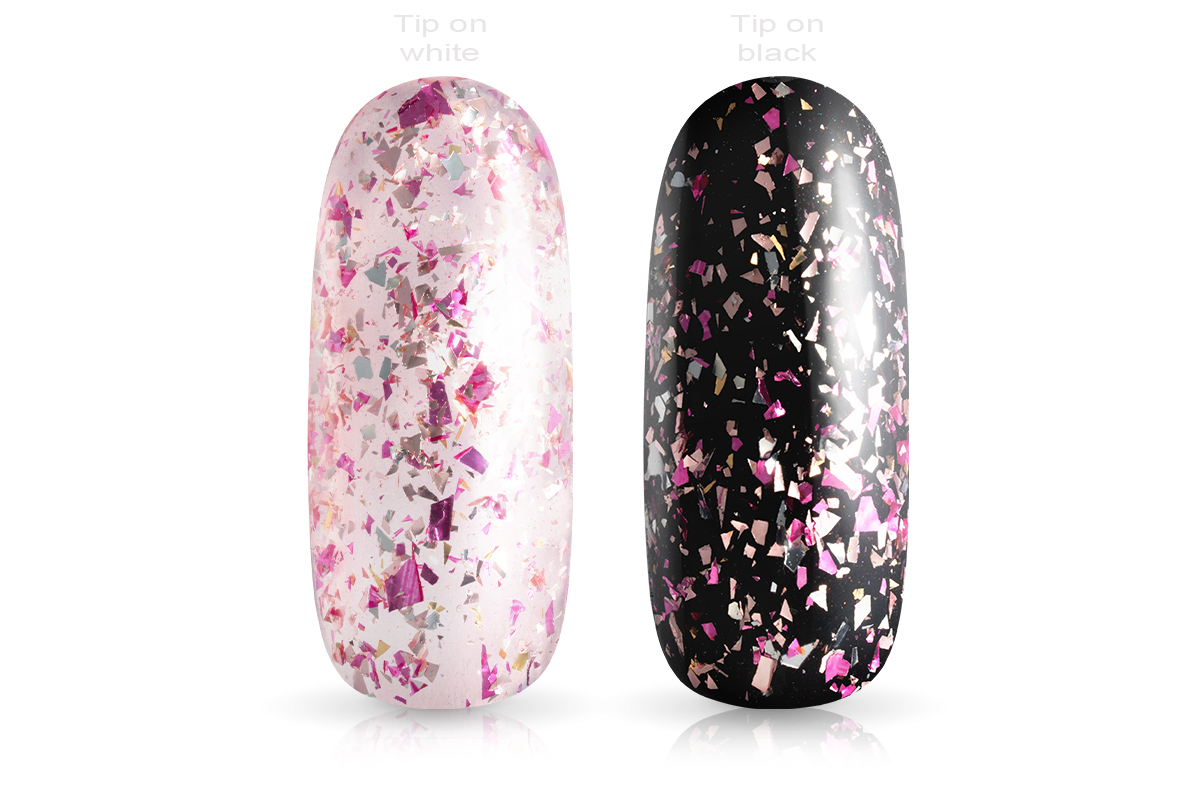 Jolifin LAVENI Shellac - Top-Coat ohne Schwitzschicht flowery Flakes 10ml