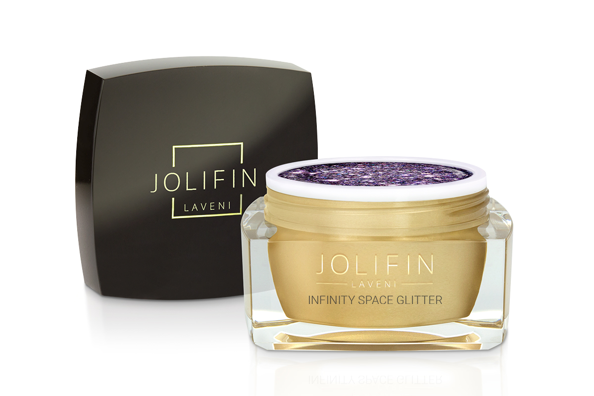 Jolifin LAVENI Farbgel - infinity space Glitter 5ml