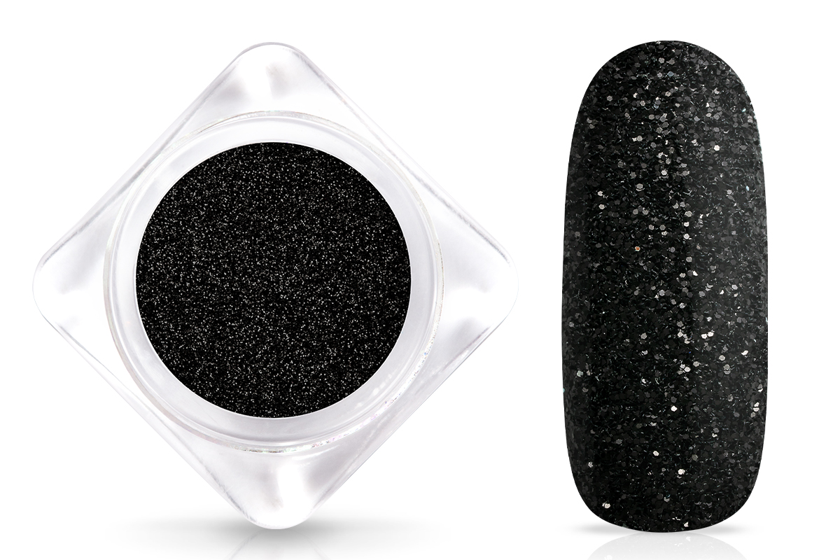 Jolifin Glitterpuder pure black