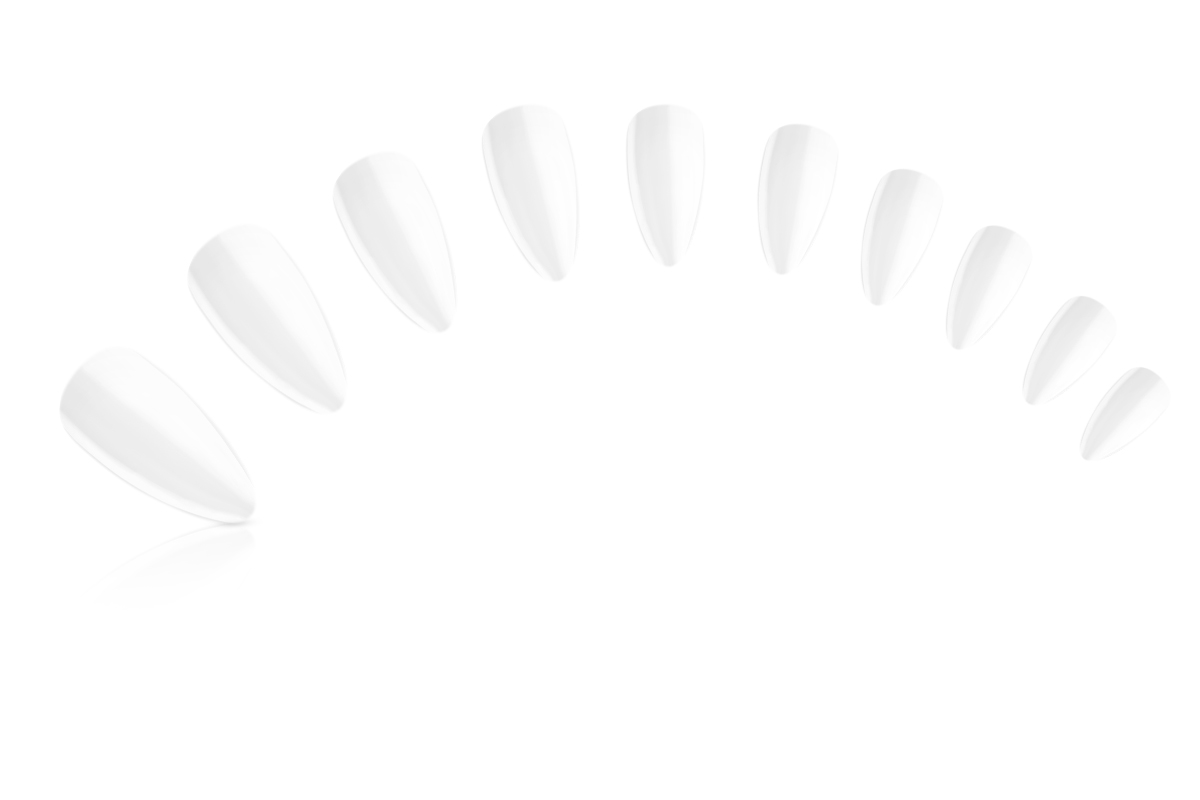 Jolifin 120 Tipbox Press-On oval almond milky white