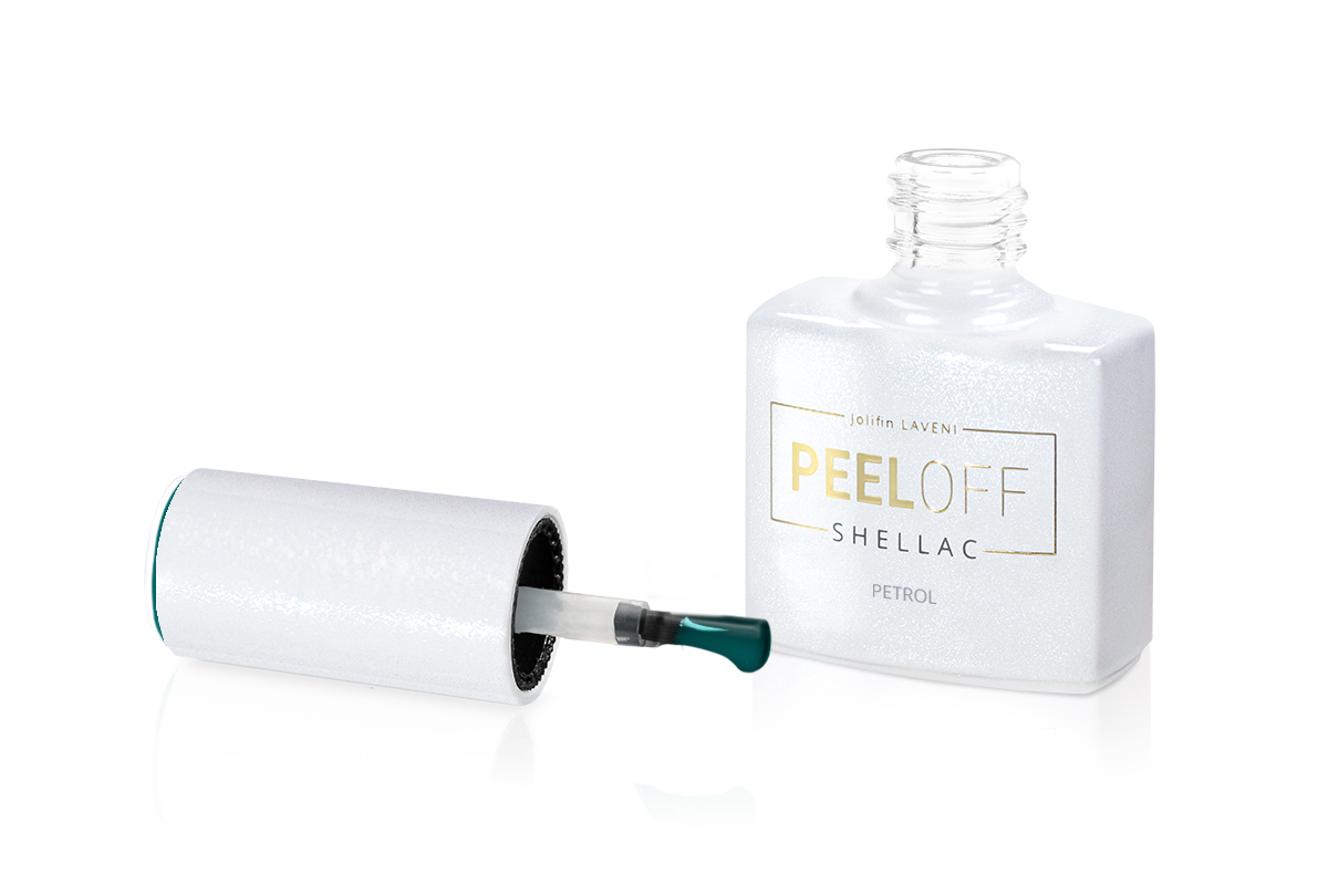 Jolifin LAVENI Shellac PeelOff - petrol 10ml