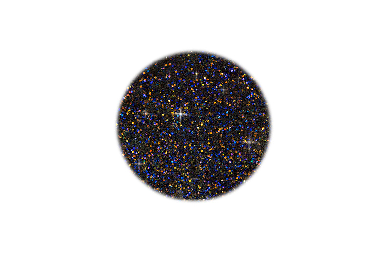 Jolifin Acryl Farbpulver - black Glitter 5g