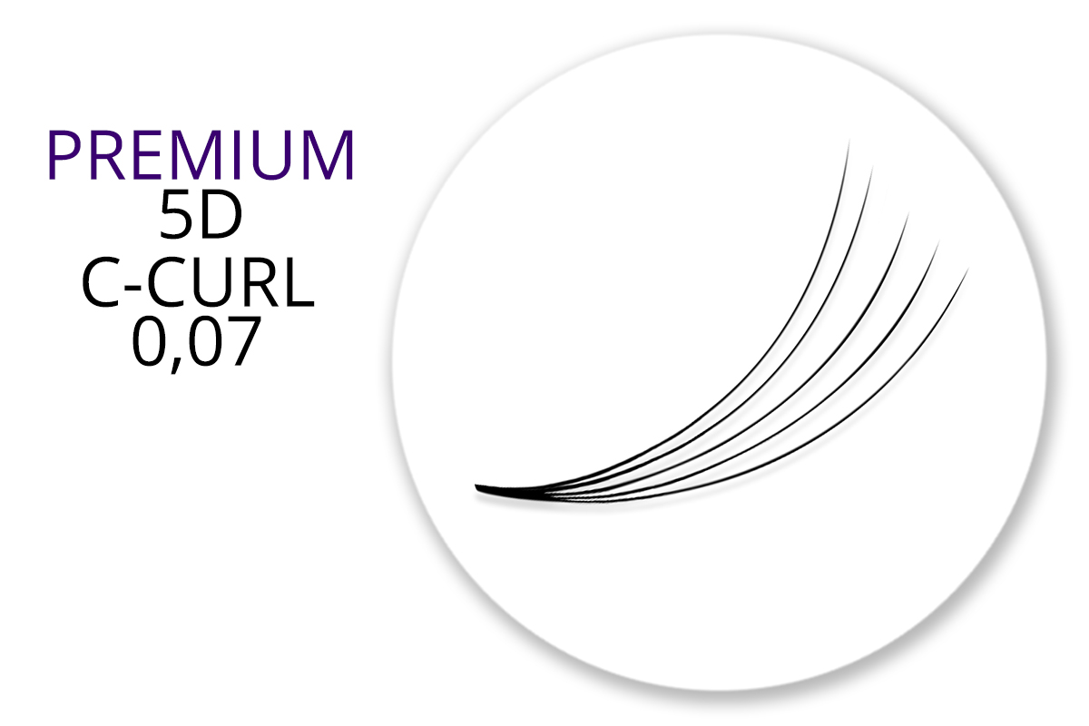 Premium MixBox - 5D Wimpernfächer C-Curl 0,07