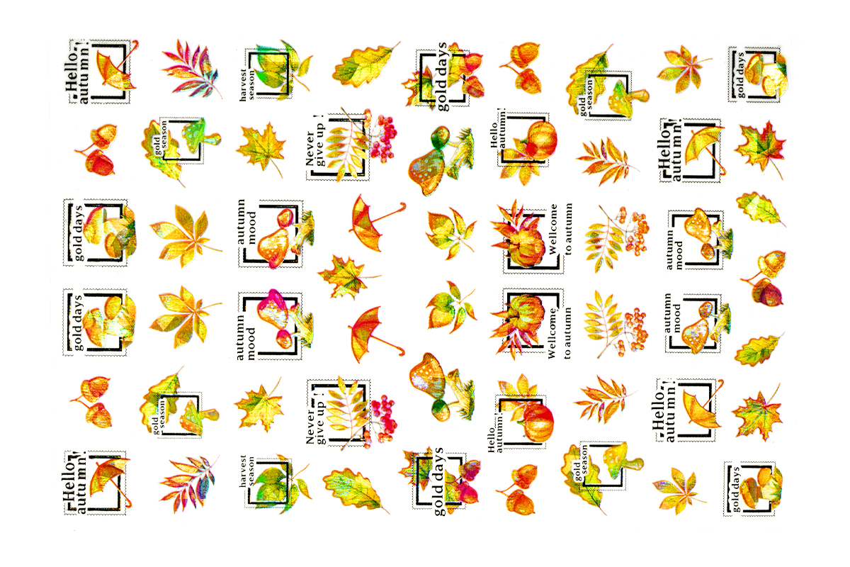 Jolifin LAVENI XL Sticker - Autumn Hologram No. 1