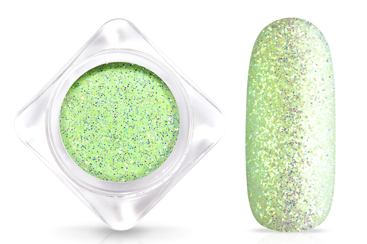 Jolifin Extreme Nightshine Glitterpuder - pastell neon-green