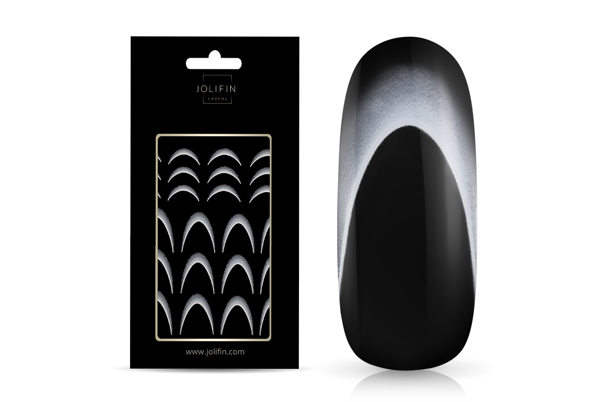 Jolifin LAVENI XL Stickers - Ombre French white