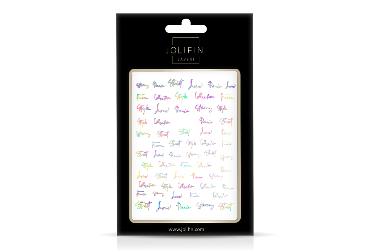 Jolifin LAVENI XL Sticker - Hologram silver No. 4