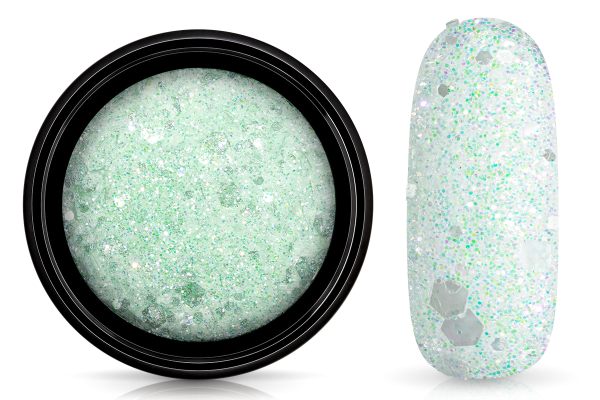 Jolifin LAVENI Crystal Glitter - dreamy pastell-mint