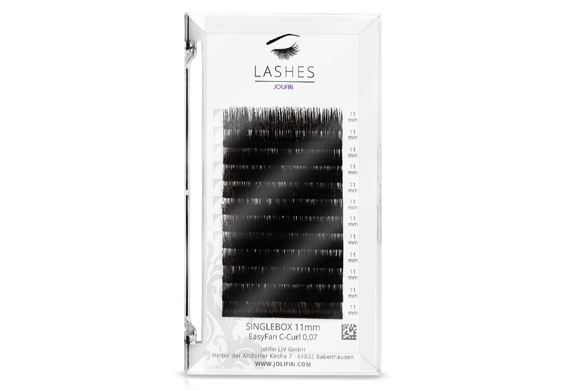 Jolifin Lashes - EasyFan - SingleBox 11mm C-Curl 0,07 