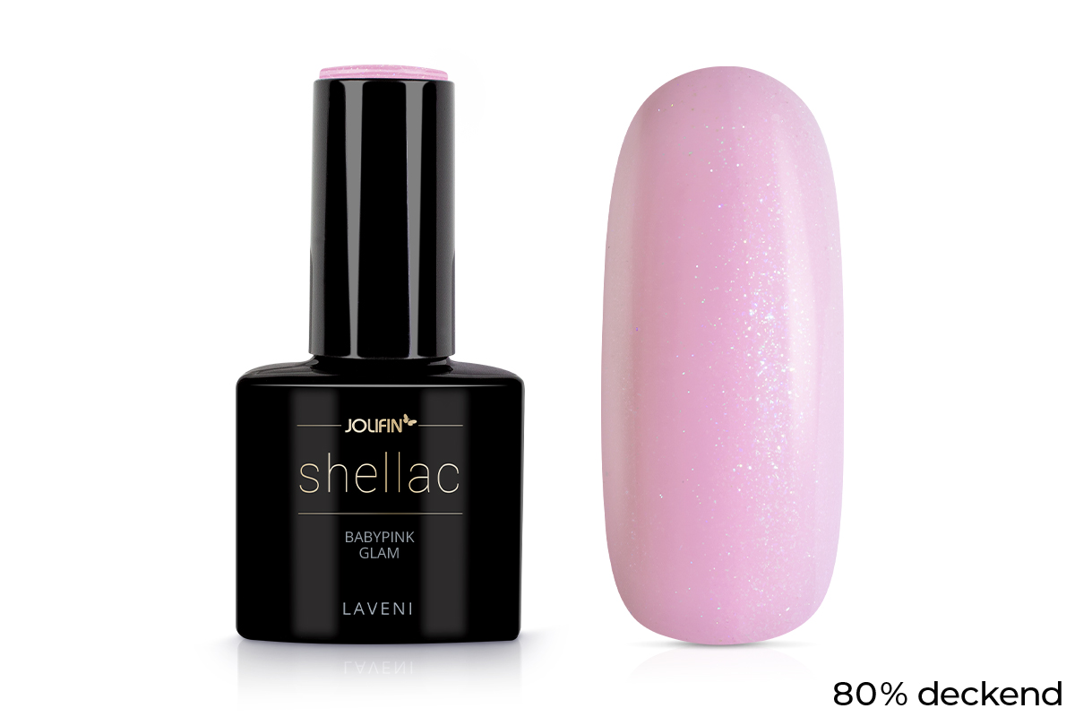 Jolifin LAVENI Shellac - babypink glam 10ml