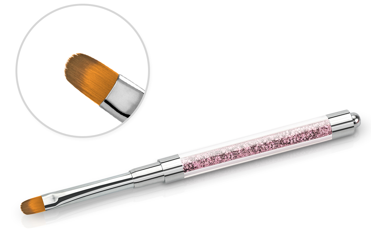 Jolifin Rosy Glitter Gel-Pinsel oval Gr. 6