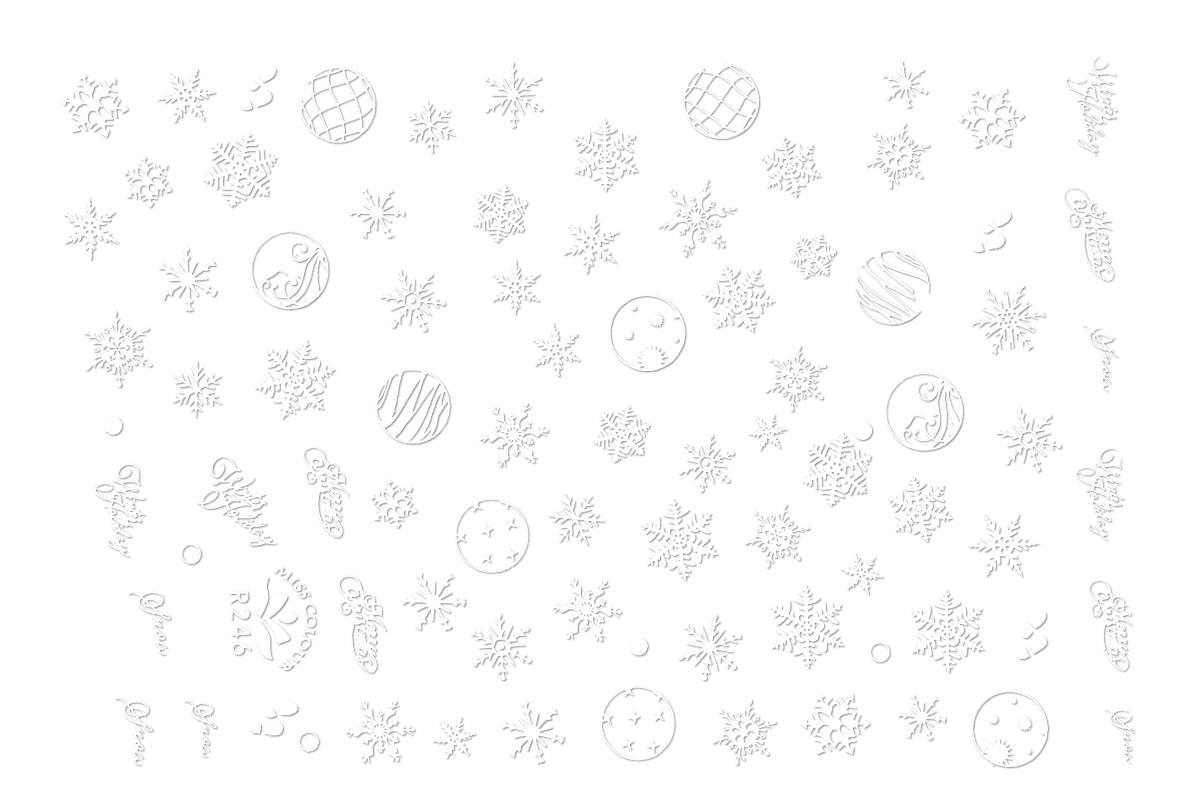 Jolifin LAVENI Christmas Sticker - Tiny snowflakes Nr. 1