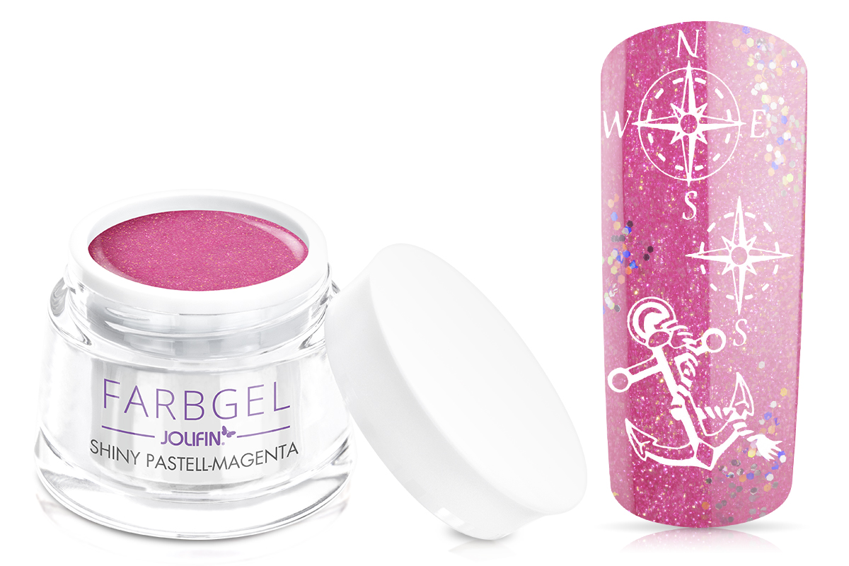 Jolifin Farbgel shiny pastell-magenta 5ml