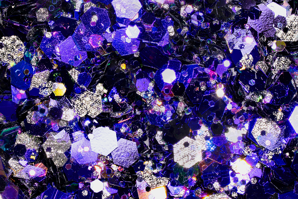 Jolifin LAVENI Chameleon Glittermix - silver-purple
