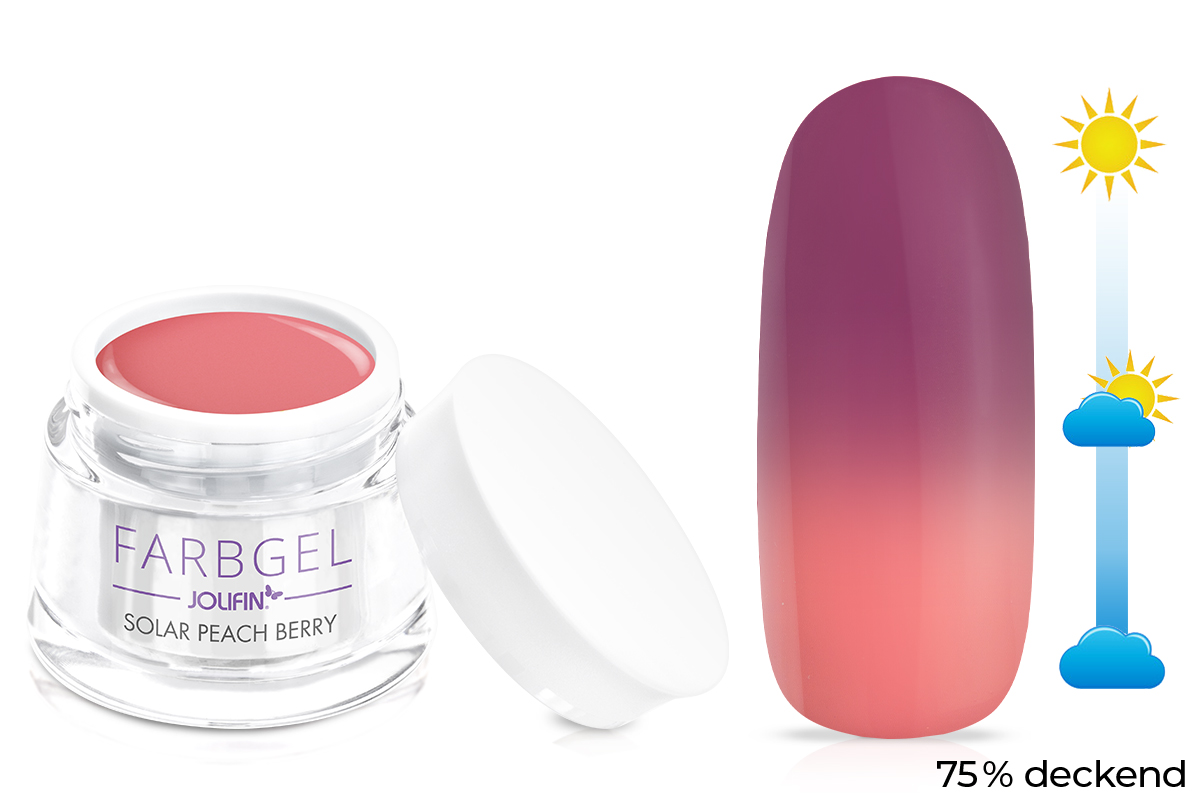 Jolifin Solar colour gel peach berry 5ml