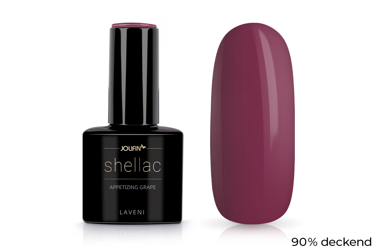 Jolifin LAVENI Shellac - appetizing grape 10ml