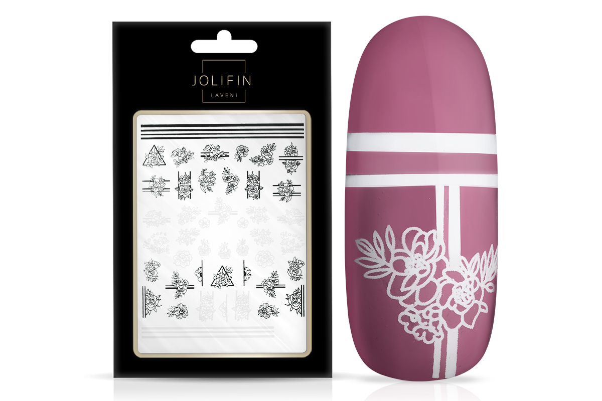 Jolifin LAVENI XL Sticker - black & white Nr. 10