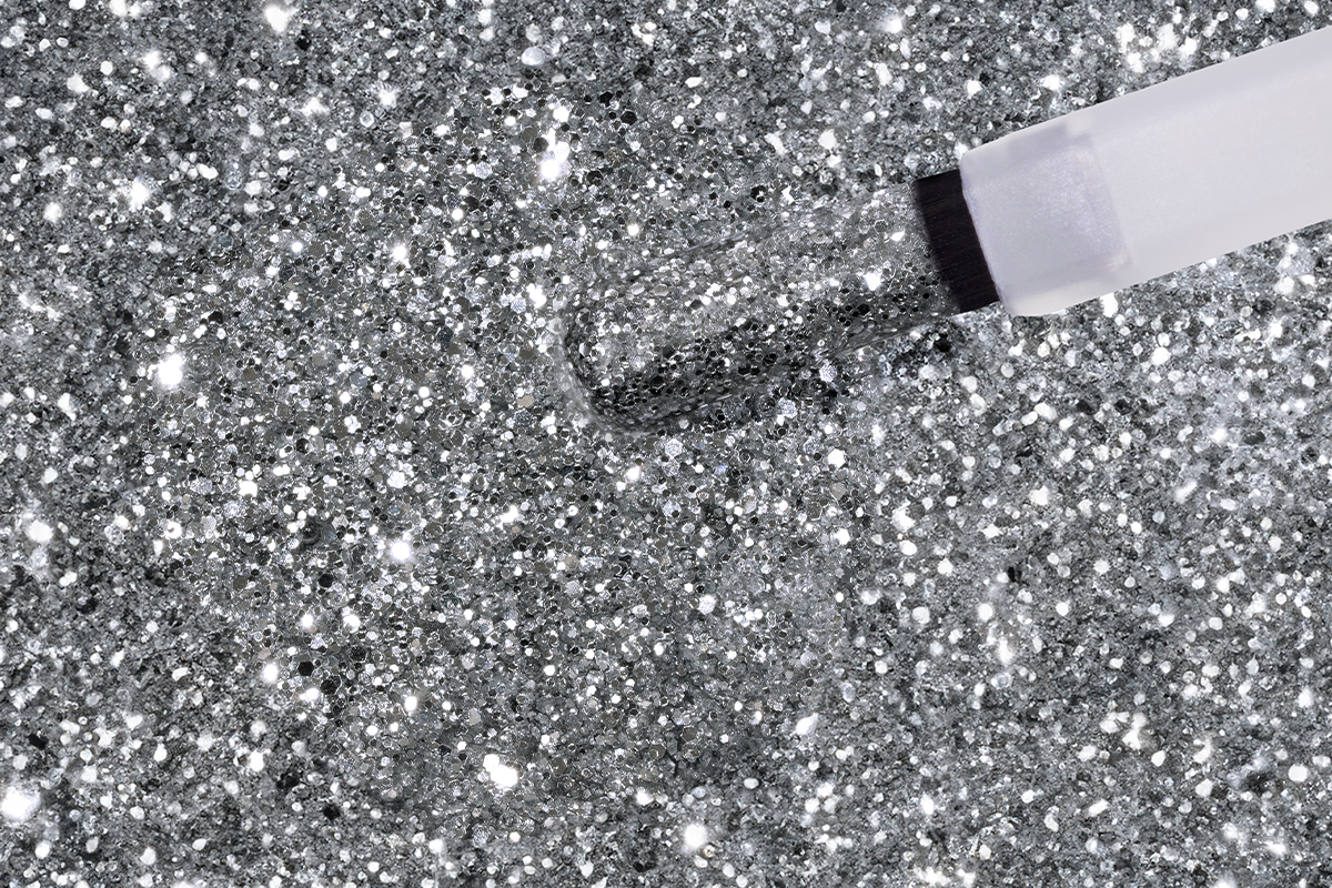 Jolifin LAVENI Shellac - twinkle silver 10ml