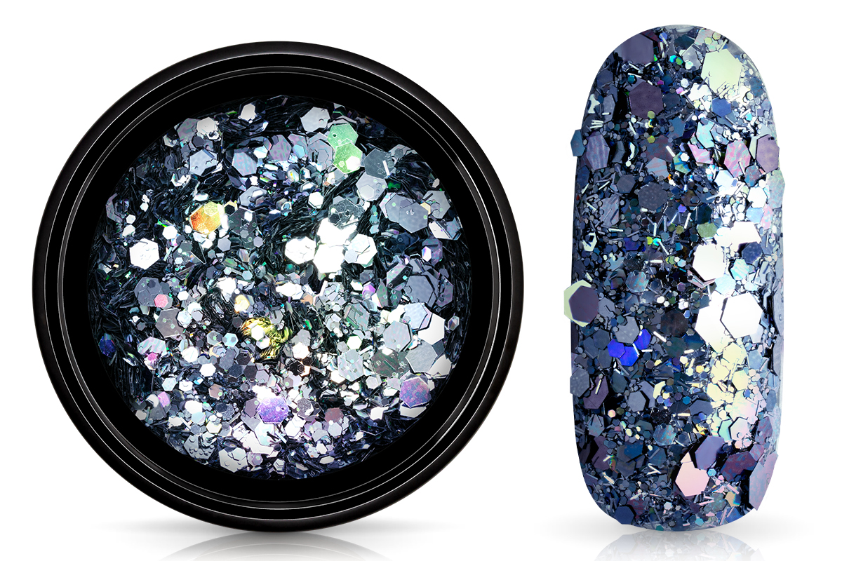 Jolifin LAVENI Sparkle Glitter - hologramm anthrazit