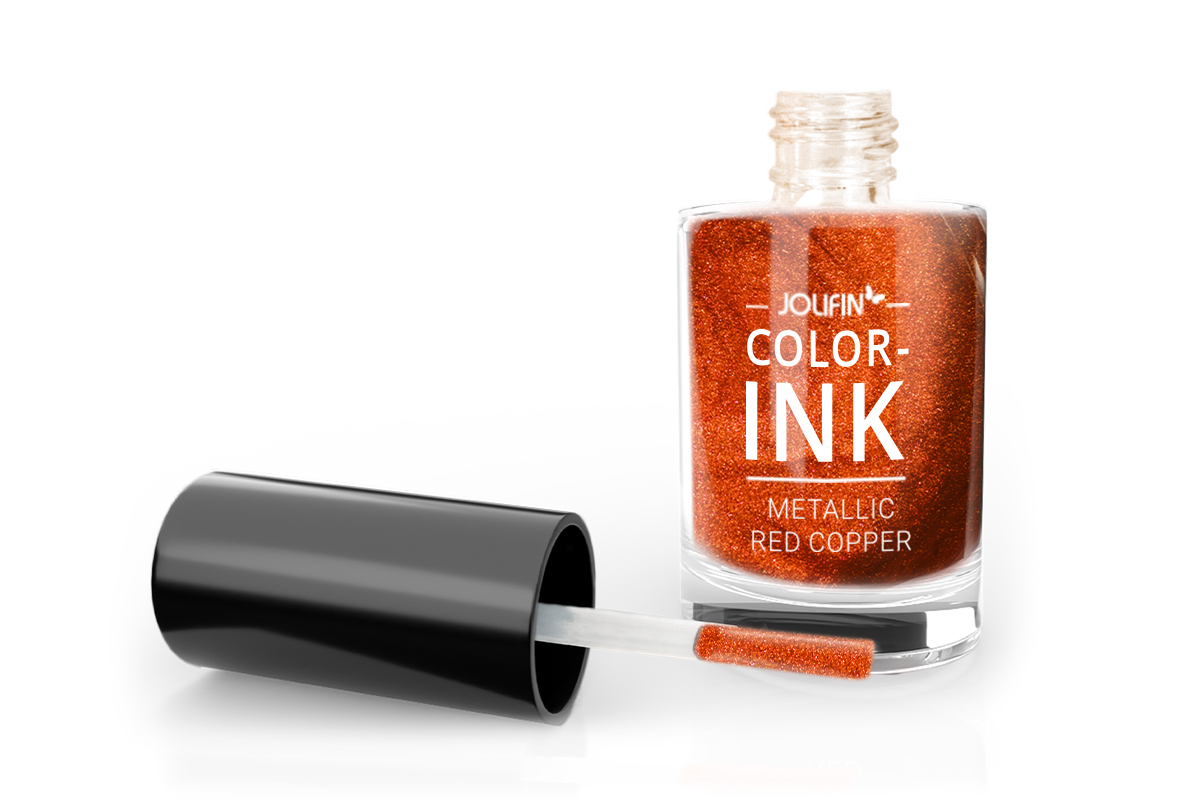 Jolifin Color-Ink - metallic red copper 6ml