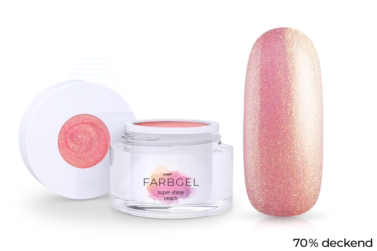 Jolifin colour gel super-shine peach 5ml